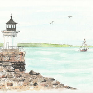 Bug Lighthouse With Boat