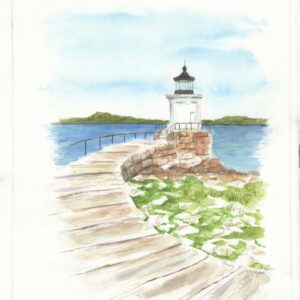 Bug lighthouse - watercolor